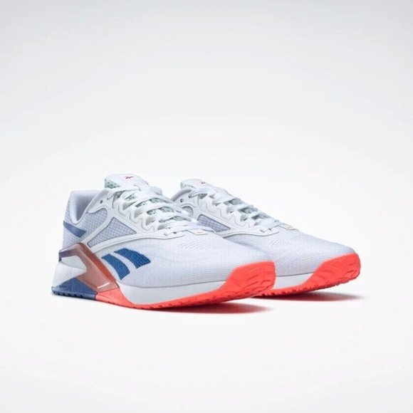 Reebok Men's White Blue Nano X2 Training Sneakers GX9913 - Picture 1 of 4
